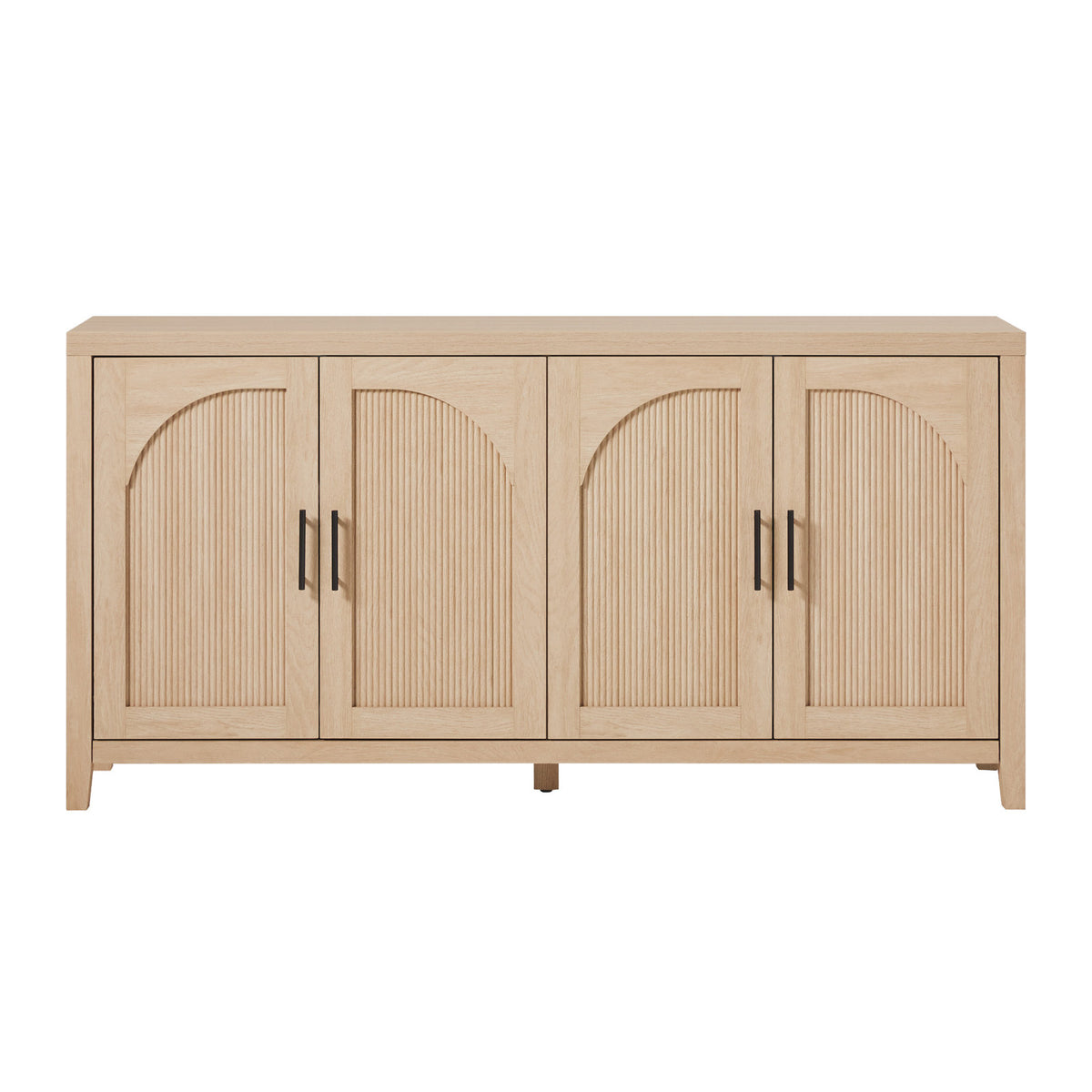 Sideboard, Manufactured Wood, 70 Inch Wide, Coastal Oak