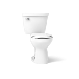 Two-Piece Toilet, Cimarron, 1.6 GPF, Round Front, Vitreous China, White