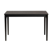 Dining Table, Seats 4, Rectangular Solid and Manufactured Wood, Black