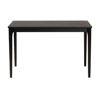 Dining Table, Seats 4, Rectangular Solid and Manufactured Wood, Black