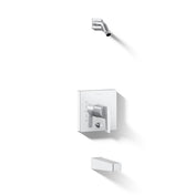 Bath and Shower Trim Kit, Honesty, Single Handle, Wall Mount, Polished Chrome