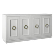 Sideboard, 4 Doors, Manufactured Wood, 64.25 In. Wide, White