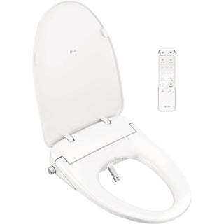 Electric Bidet Toilet Seat, Refresh, Elongated, Plastic, Gloss