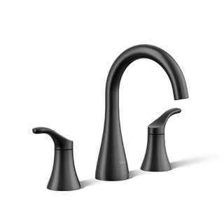 Bathroom Faucet, Simplice, Widespread, Two Handle, Black