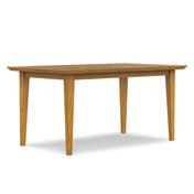 Dining Table, Solid and Manufactured Wood, Four Legs, Oak Base