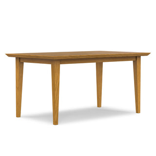 Dining Table, Solid and Manufactured Wood, Four Legs, Oak Base