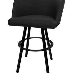 Extra Tall Swivel Bar Stool, 34 Inch Seat Height, Metal Frame, Vinyl Seat