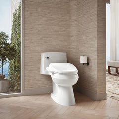 Bidet Toilet Seat, PureWash E590, Elongated, Heated, Plastic, Cream