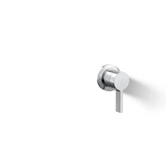 Wall-Mount Bathroom Sink Faucet Handle, Components, Metal, Polished Chrome
