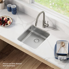 Undermount Kitchen Sink, Dex, Single Bowl, 16 Gauge, Stainless Steel