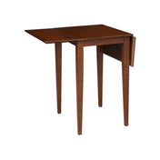 Drop Leaf Dining Table, Solid Rubberwood, Rectangular, Espresso