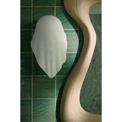 LED Wall Sconce, Landshapes, One-Light, Glass Shade, Brushed Nickel