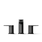 Bath Faucet Trim, Hint, Two-Handle, Deck-Mount, Ceramic, Matte Black