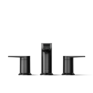 Bath Faucet Trim, Hint, Two-Handle, Deck-Mount, Ceramic, Matte Black
