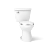 Two-Piece Toilet, Cimarron, Comfort Height, ContinuousClean ST, Elongated, 1.28 GPF, White