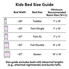 Loft Bed, Low Twin, with Guardrail and Ladder, Pine, White