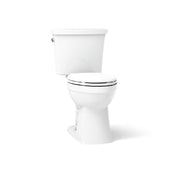 Two-Piece Toilet, Kelston, Elongated, Comfort Height, 1.28 GPF, White