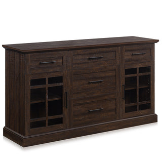 Sideboard, Engineered Wood, Glass Doors, Espresso