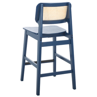 Counter Stool, Rubberwood Frame, Full Back, 25 Inch Seat Height