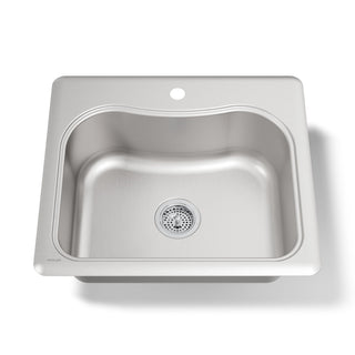 Kitchen Sink, Staccato, Top-Mount, Single Bowl, Stainless Steel