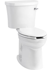 Two-Piece Elongated Toilet, Kingston, Comfort Height, 1.28 GPF, White