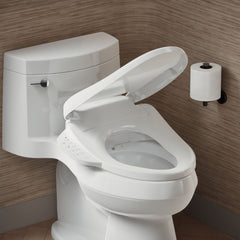 Bidet Toilet Seat, PureWash E590, Elongated, Heated, Plastic, Cream