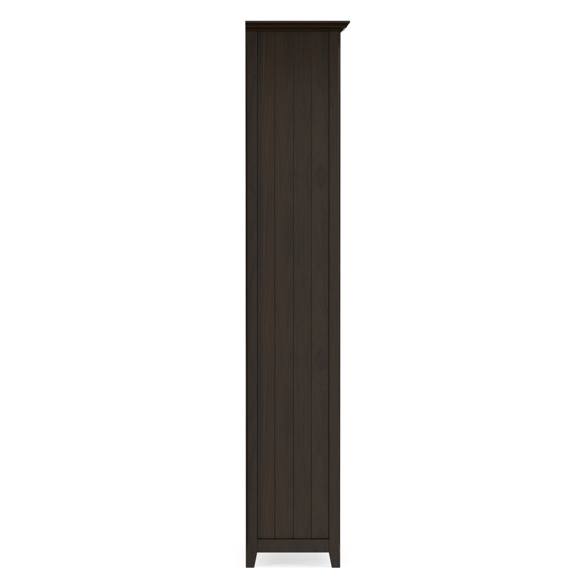 Bookcase, 5 Shelf, Solid Wood, 72 Inch Tall, Transitional Style