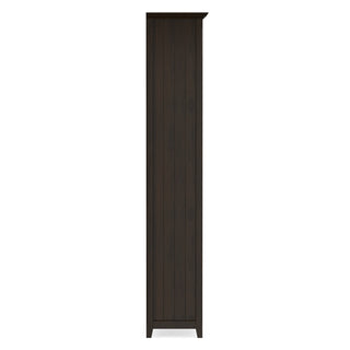 Bookcase, 5 Shelf, Solid Wood, 72 Inch Tall, Transitional Style