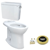 Two-Piece Toilet, Drake, Elongated, 1.28 GPF, Vitreous China