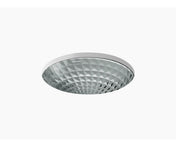 Undermount Bathroom Sink, Kallos, Glass, 16 In., Translucent Stone