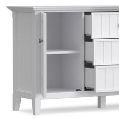 Sideboard Buffet, Solid and Manufactured Wood, 54 Inch, White