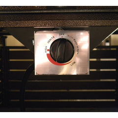 Propane Fire Pit Table, Rectangular Aluminum in Brown with Fire Glass