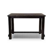 Pub Table, 42 in H Solid Birch and Rubberwood in Distressed Black