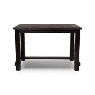 Pub Table, 42 in H Solid Birch and Rubberwood in Distressed Black