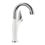 Pull-Down Bar Faucet, Artona, Dual Spray, Single Handle, White