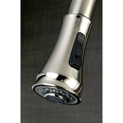 Pull-Down Kitchen Faucet, American Classic, Single Handle, 3-Hole, Brushed Nickel