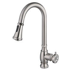 Pull-Down Kitchen Faucet, Belknap, Single Handle in Brushed Nickel