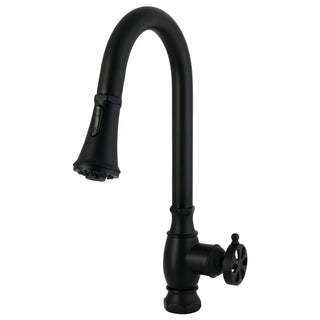 Pull-Down Kitchen Faucet, Belknap, Single Handle in Matte Black