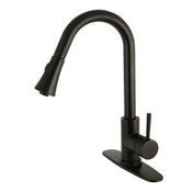 Pull-Down Kitchen Faucet, Concord, Single Handle in Matte Black