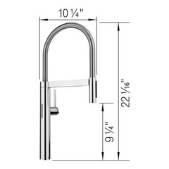 Pull-Down Kitchen Faucet, Culina II, Touchless Sensor, Dual Spray, Chrome