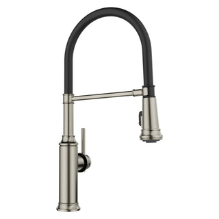 Pull-Down Kitchen Faucet, Empressa Semi-Pro, Dual-Spray, Satin Platinum