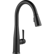 Pull Down Kitchen Faucet, Essa, Single Handle, Touch2O, Matte Black