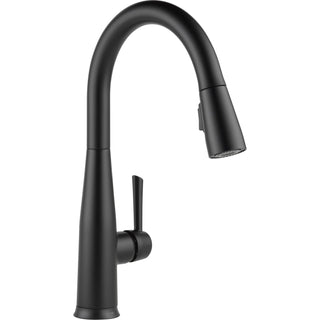 Pull Down Kitchen Faucet, Essa, Single Handle, Touch2O, Matte Black