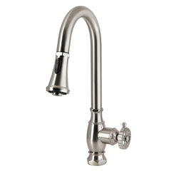 Pull-Down Kitchen Faucet, Fuller, Single Handle in Brushed Nickel