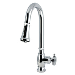 Pull-Down Kitchen Faucet, Fuller, Single Handle in Polished Chrome