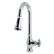 Pull-Down Kitchen Faucet, Fuller, Single Handle in Polished Chrome