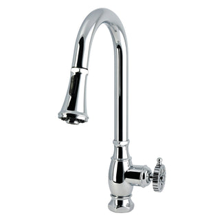 Pull-Down Kitchen Faucet, Fuller, Single Handle in Polished Chrome