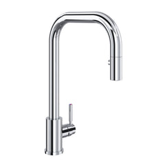 Pull-Down Kitchen Faucet, Holborn, Single Handle, U-Spout, Brass, Polished Chrome