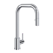 Pull-Down Kitchen Faucet, Holborn, Single Handle, U-Spout, Brass, Polished Chrome