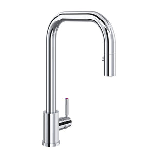 Pull-Down Kitchen Faucet, Holborn, Single Handle, U-Spout, Brass, Polished Chrome